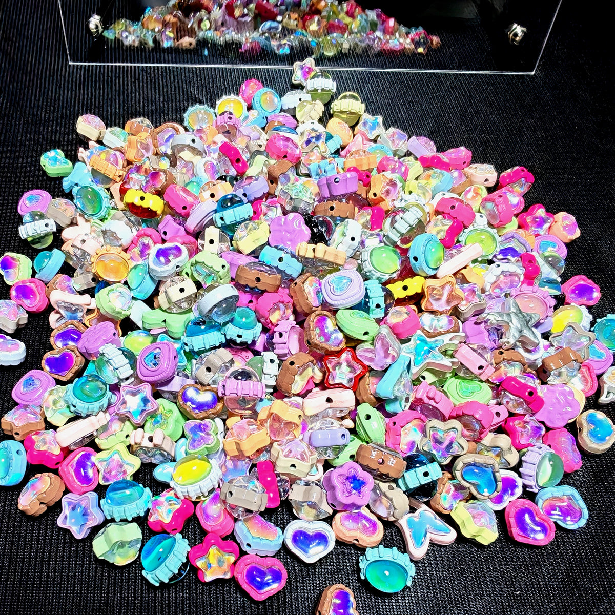 Alloy zircon sparkling beads-150ml