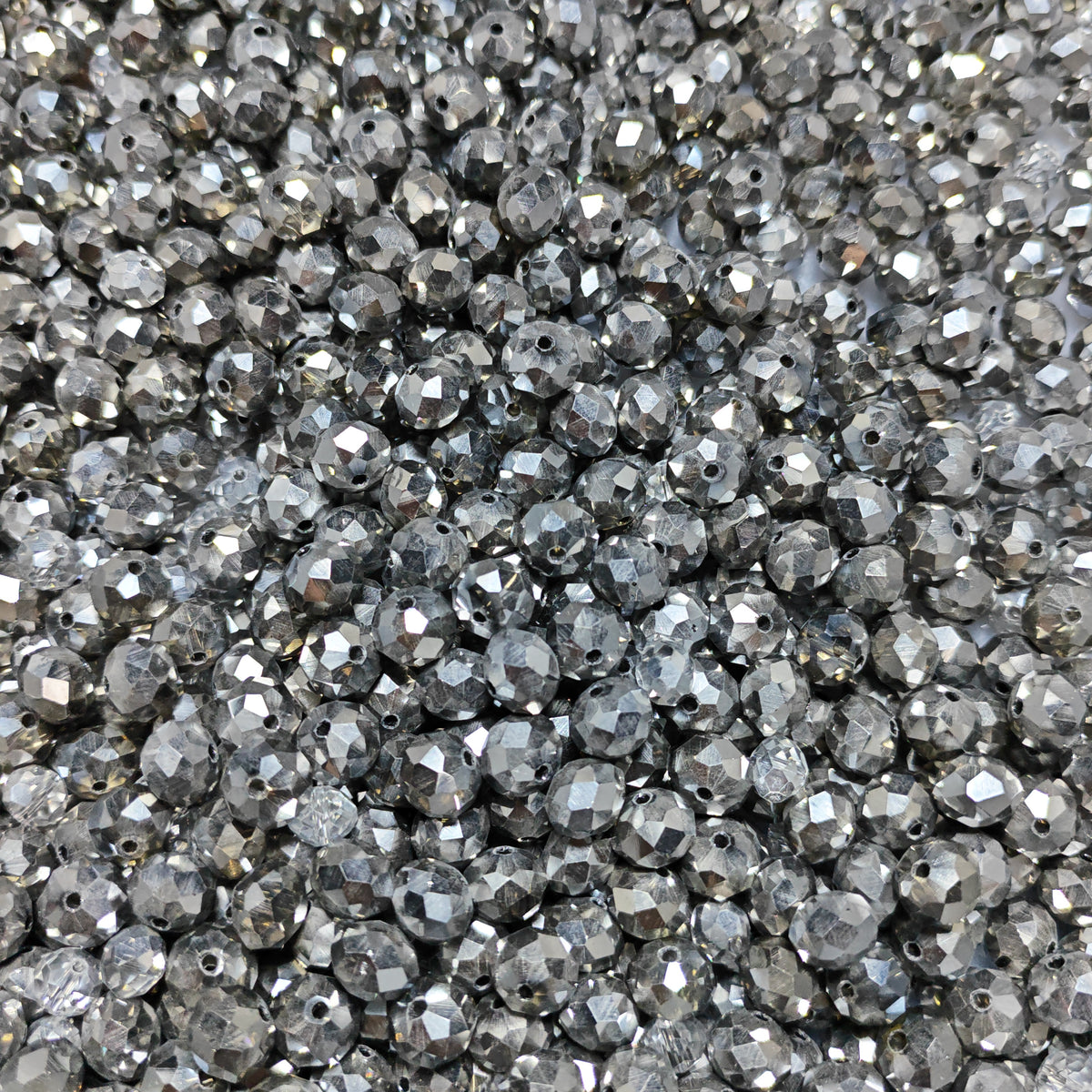 Clover+Faceted Glass Bead-10bags