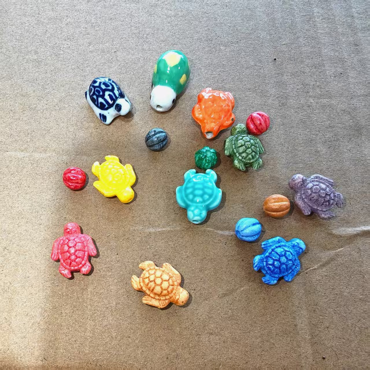 Ceramic Turtle Beads