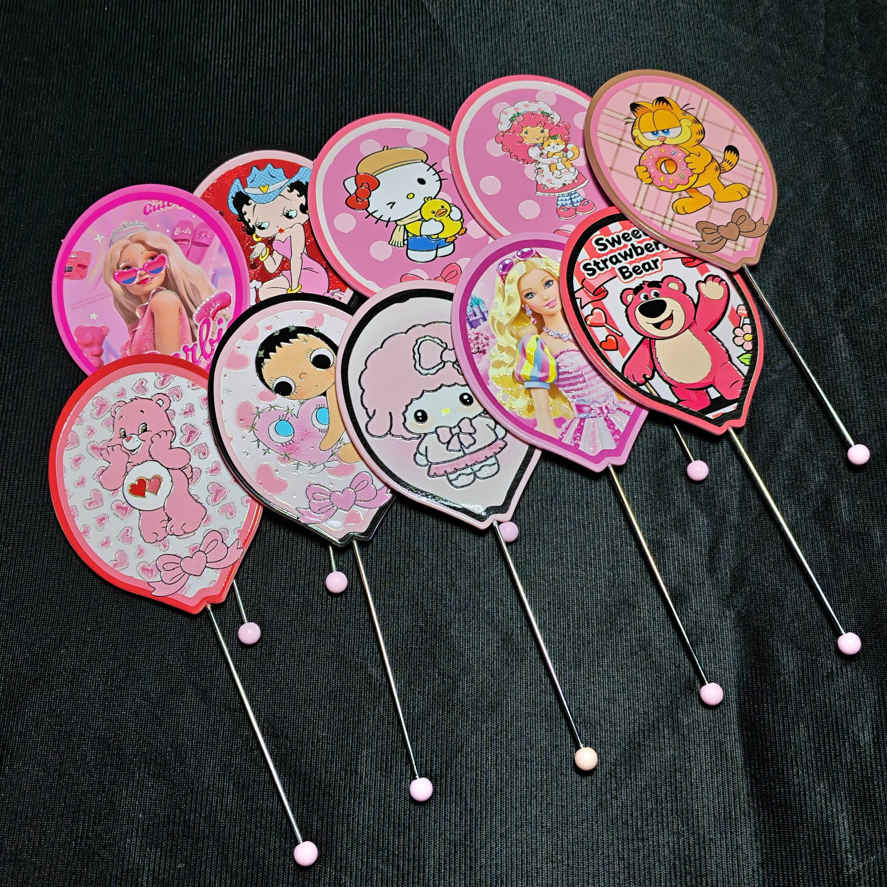 Pink Ones Beady Mirror