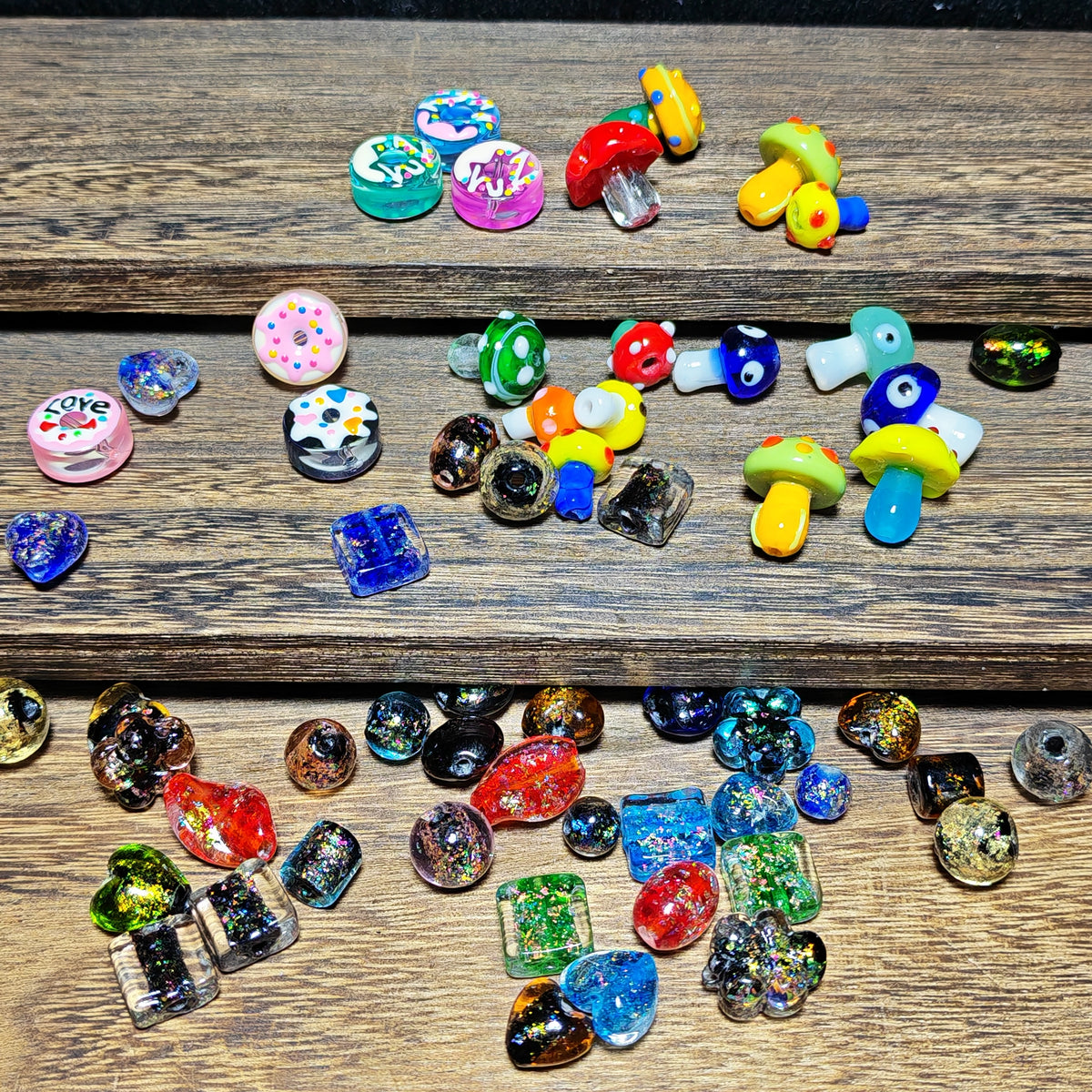 Clover+Fancy Glass Beads-10bags