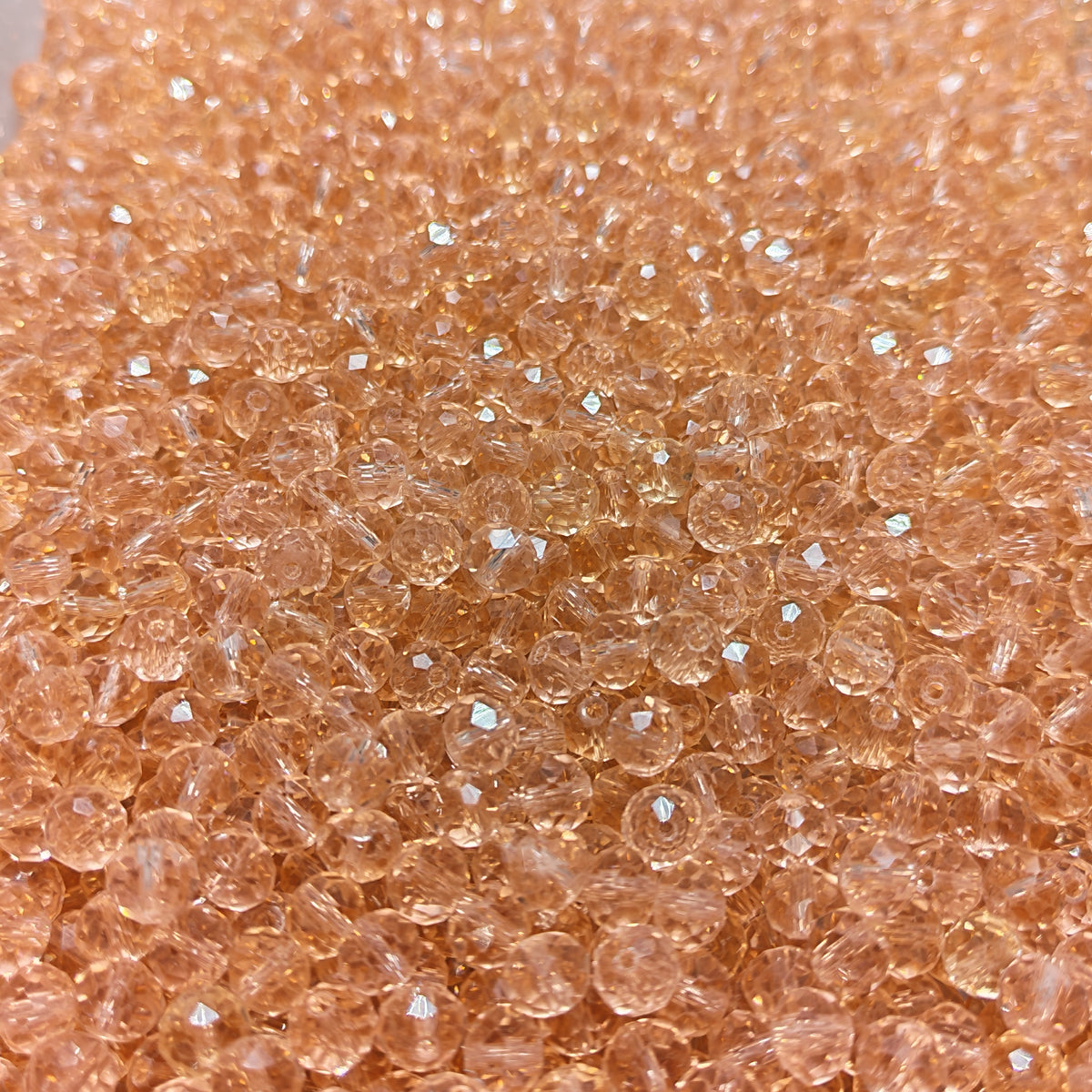 Clover+Faceted Glass Bead-10bags