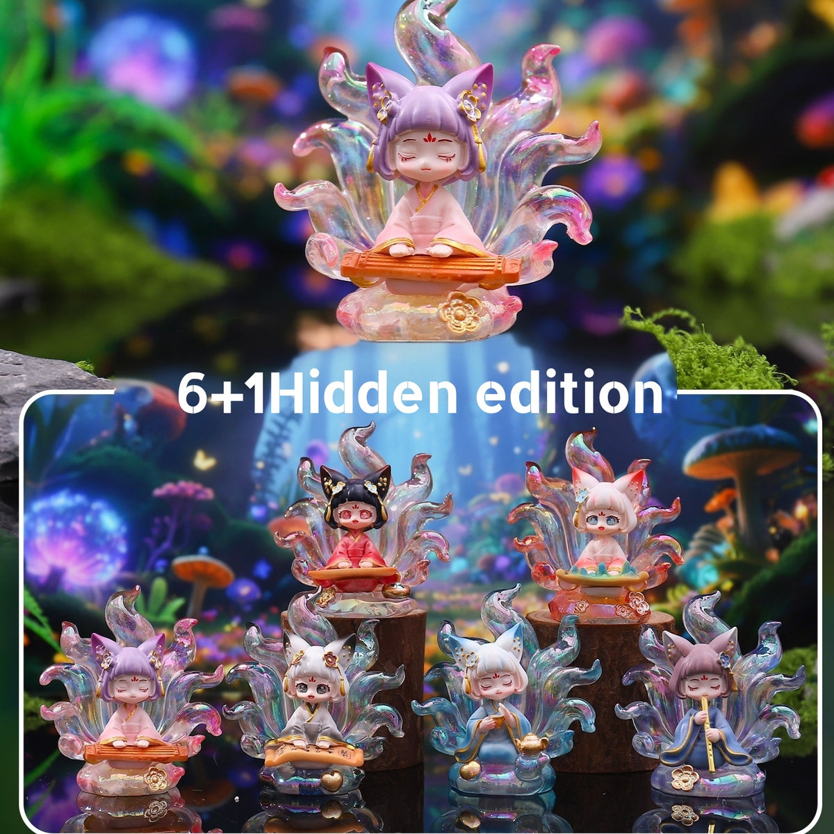 Blind Box-Ancient Wisdom Nine-Tailed Fox 6pcs SET