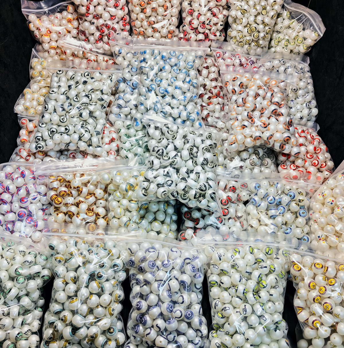 NFL Acrylic Beads-20pcs MOQ
