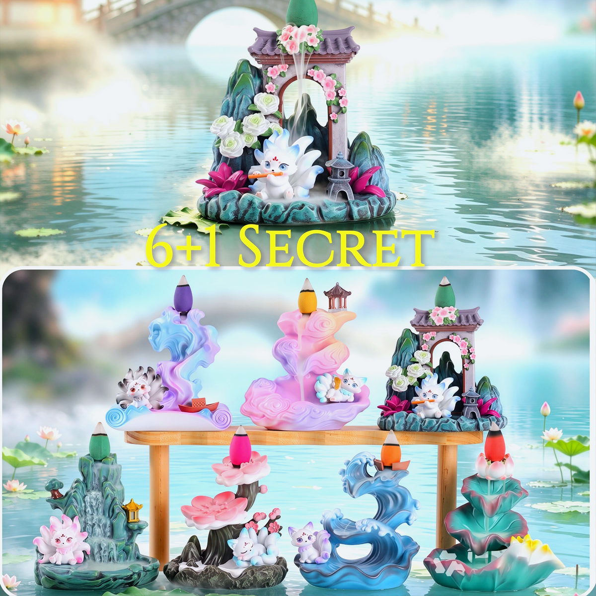 Backflow Incense 9Tailed-Fox-6PCS in one SET