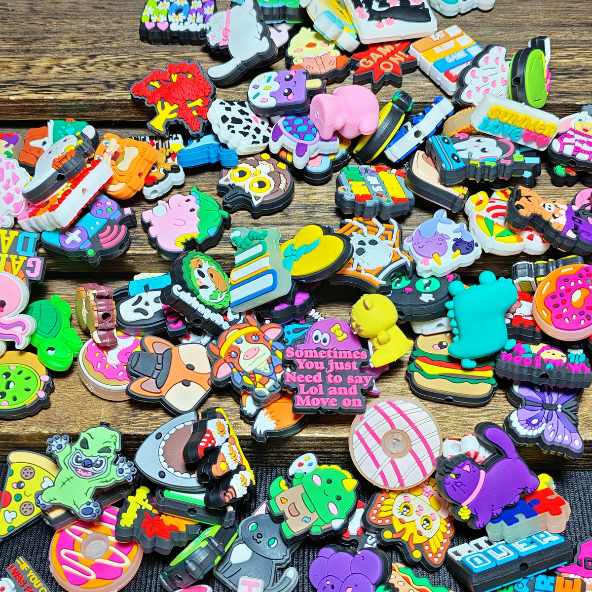 Clover+Silicone Beads-10 Bags